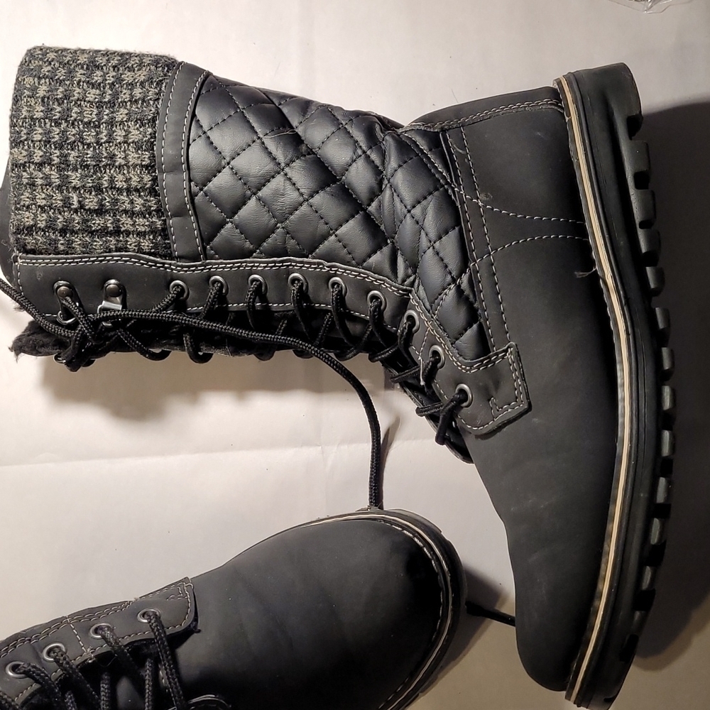 Polar Laced and Zipped Lined Boots